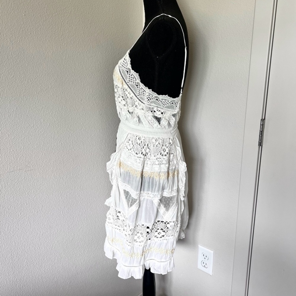 • Free People Intimately Miley Bodysuit Mini Dress in Ivory • - Picture 7 of 13